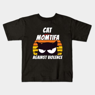 Wall of Cat Moms - Cat Momtifa Kids T-Shirt